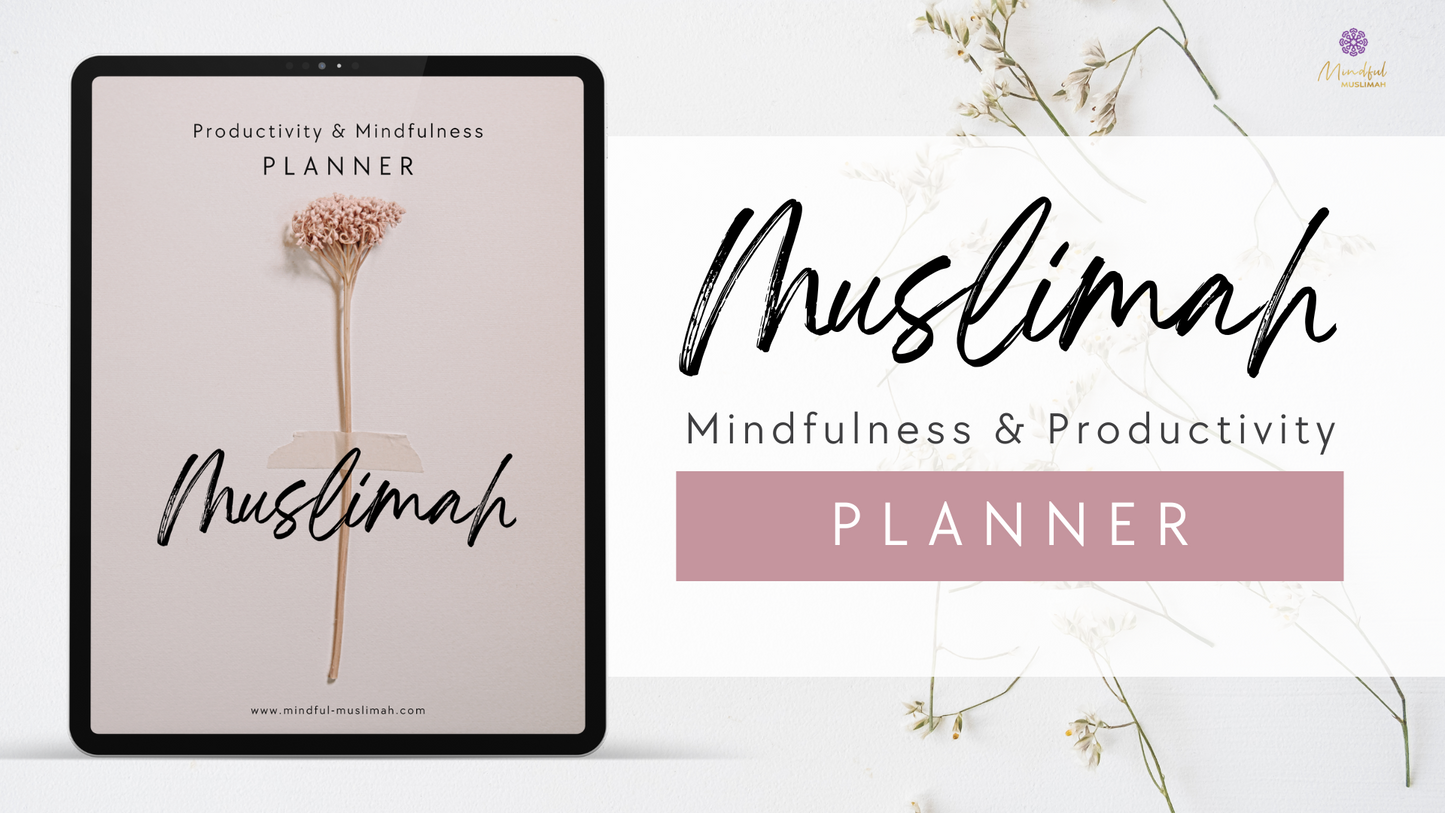 2024 Muslimah Productivity & Mindfulness Daily Planner | (6-month) Undated Productivity Planner for Muslimah | Digital Planner