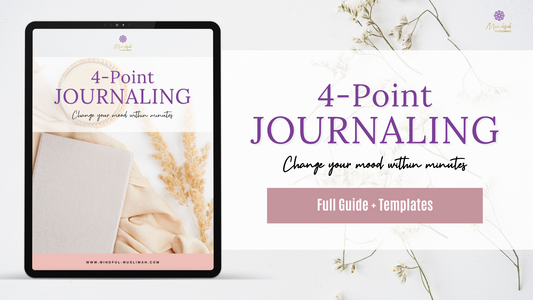 4-Point Journaling (Digital) by Mindful Muslimah | Muslim Journal, Digital Islamic book, Islamic Journals, Journal for Muslims